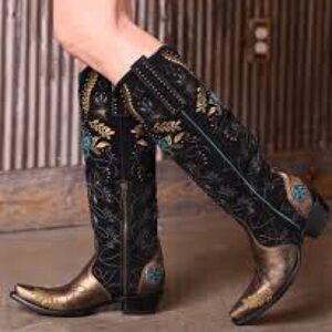 Old Gringo Women’s Full Bloom Embroidered Tall Western Cowboy Boots NWT